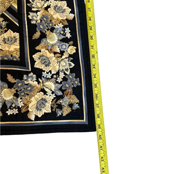 Handcrafted Quilt and Matching Runner Tapestry Set - Picture 3 of 14